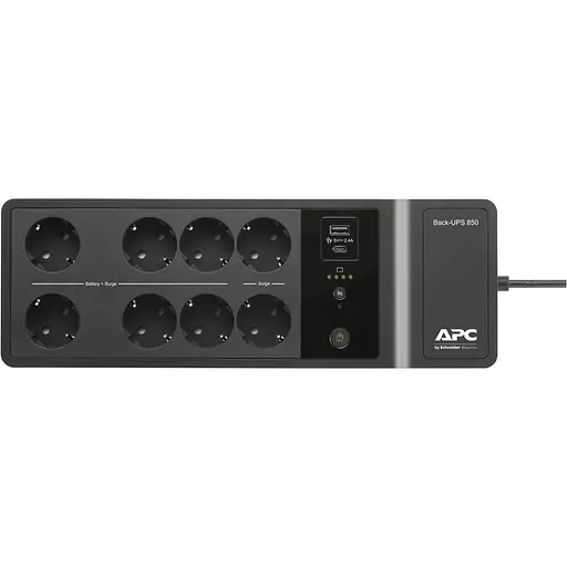 Источник бесперебойного питания APC 850 ВА / 520 Вт / 7 А*ч (BE850G2-GR) - фото 3