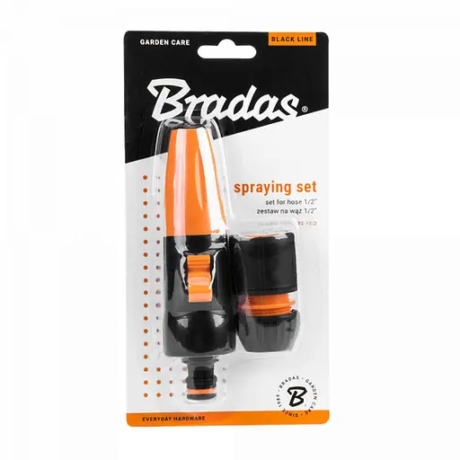 Комплект для полива Bradas BLACK LINE из 2 элементов на шланг 1/2 (ECO-PWB5502-12/2) - фото 2