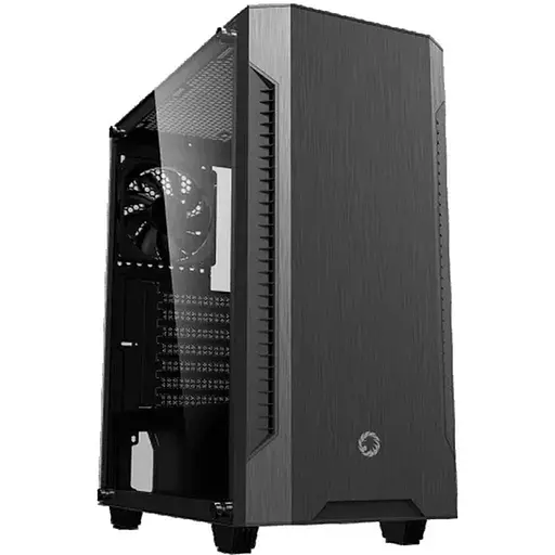 Корпус GameMax Fortress TG Black, без БЖ, Midi Tower, ATX / Micro ATX / Mini ITX, 1хUSB 3.0, 2хUSB 2.0, 3x120 мм, 421x210x460 мм, 0.5 мм, 5.5 кг