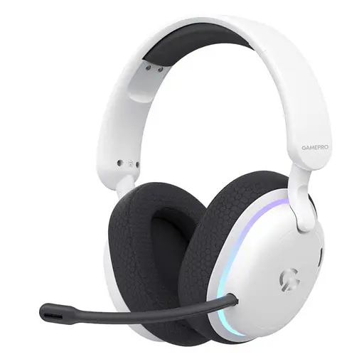 Ігрові бездротові навушники GamePro HSW-250 7.1 Bragi Asgard RGB Tri-Mod White