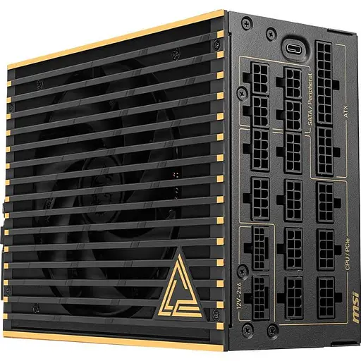 Блок живлення MSI MEG 1600W PCIE5 ATX 3.1 80+ Titanium (MEG AI1600T PCIE5) - фото 3