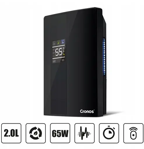 Осушувач повітря Cronos DH2000D 2L Black з пультом - фото 3
