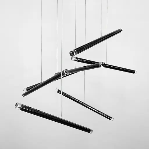 Каскадный светильник A-TUBE NANO в черном корпусе Line.F MJ 150 BK - фото 2