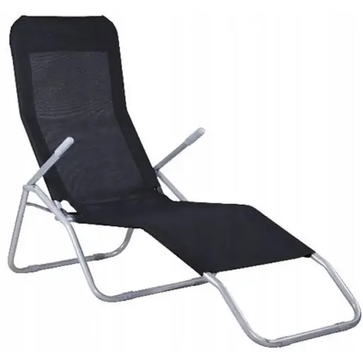 Кресло-шезлонг Jumi раскладной черный