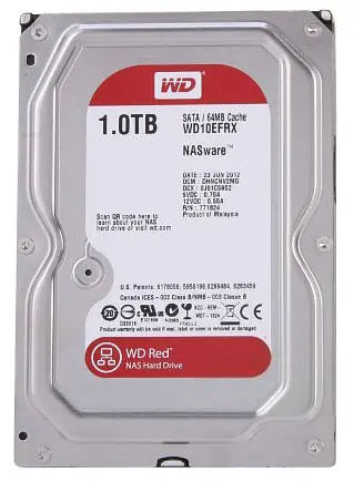 Жорсткий диск Western Digital 3.5 Red 1Tb (WD10EFRX) Б/в - фото 1