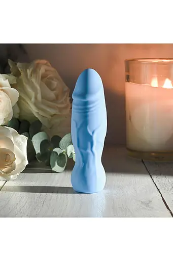 Вибратор Gender X Lil Buddy 10.2 см голубой - фото 4