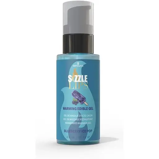 Масажний гель Sensuva Sizzle Lips Blueberry Ice Pop (59 мл)