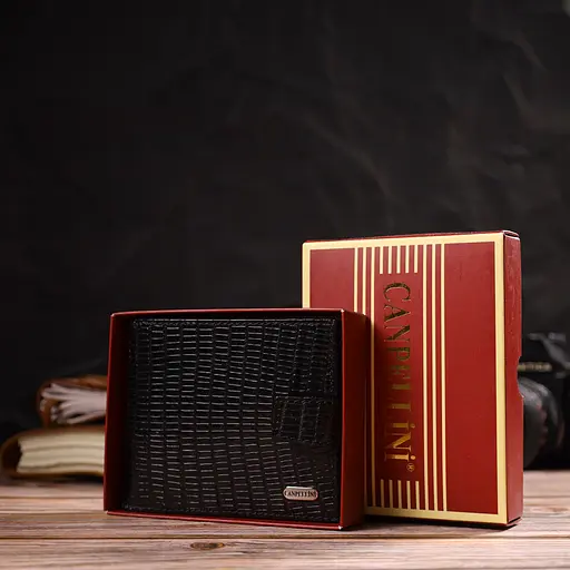 Мужской кожаный кошелек Canpellini 12.2х9.5х2 см acs0025667 - фото 8