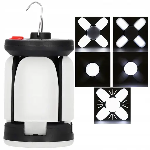 Туристичний ліхтар - лампа Springos 1500 lm акумуляторний з сонячною батареєю 150 V - фото 3