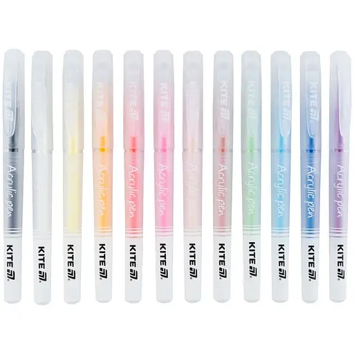 Ручки акрилові Kite Creative набір 12 шт. (K-1295) - фото 3