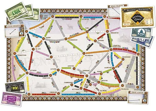 Настільна гра Days of Wonder Квиток на поїзд - Колекція карт №5: Сполучене Королівство та Пенсильванія (Ticket to Ride - Map Collection 5: United Kingdom & Pennsy) (англ.) (DOW720123) - фото 2