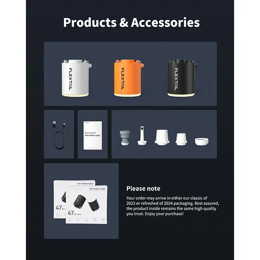 Насос-ліхтар кемпінговий Flextail Tiny Pump Х, чорний - фото 5