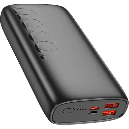 Зовнішній акумулятор Hoco Respect J122A 20000mAh 22.5W Black (612630) [110906] - фото 6