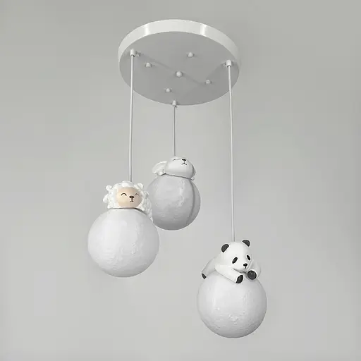 Світильник із трьома підвісними фігурками | Арт. SGJ18/3 | Line F - фото 1