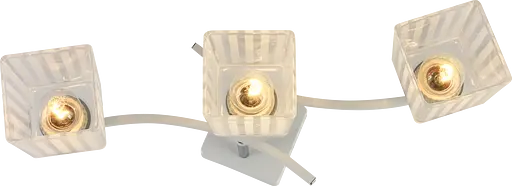 Люстра декоративна V XA1394/3 White+Chrome на 3 плафонів - фото 3