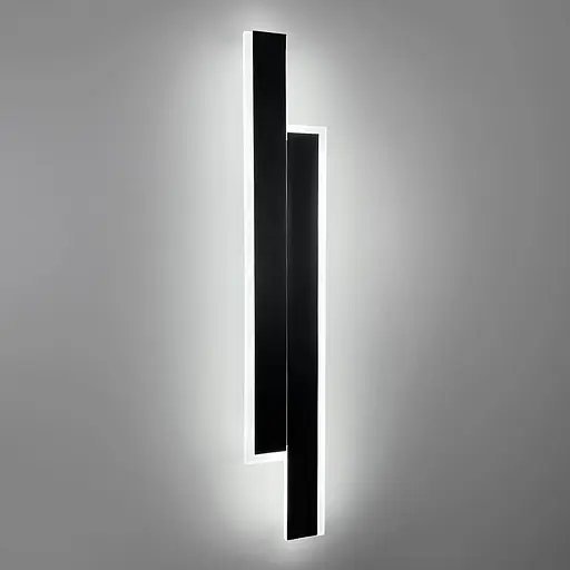 Ліве бра у чорно корпусі 60 см Line F Арт. WJ012/2 BK|BK (лівий) - фото 4