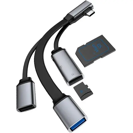 Многофункциональный адаптер преобразователь Xiaomi Type-C - Hagibis ACL05 - фото 1