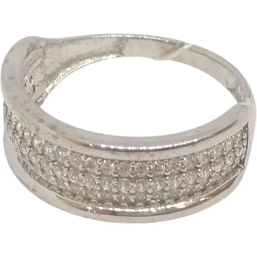 Серебряное кольцо Империя золота с фианитами. КВ472(2)С 17