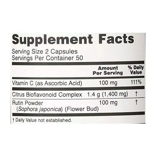 Біофлавоноїди цитрусові 700 мг в капсулах №100 Now Foods Citrus Bioflavonoids - фото 2