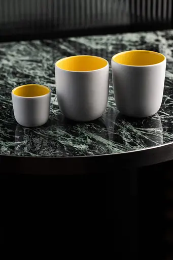 Чашка Barta Coffee Cup 70 мл Білий/Жовтий - фото 2