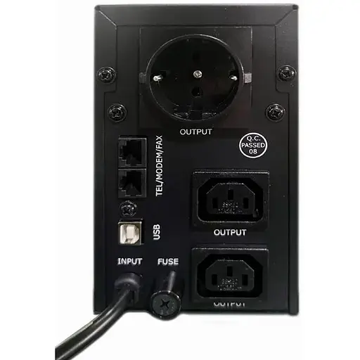 Джерело безперебійного живлення EnerGenie EG-UPS-032 850VA, Line Int., AVR, 2xIEC+1xSchuko, USB, LCD, RJ11 - фото 4