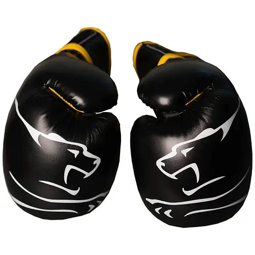 Перчатки боксерские PowerPlay PP 3018 Black/Yellow - 14 унций - фото 2