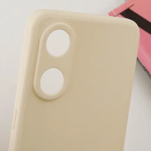 Силіконовий чохол Candy Full Camera для Oo Reno 8 T 4G Бежевий / Antique White - фото 6