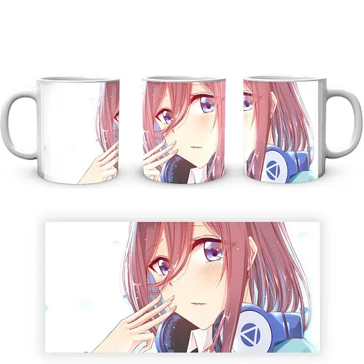 Кухоль GeekLand The Quintessential Quintuplets П'ять наречених Міку QQ 02.09 330 мл білий - фото 4