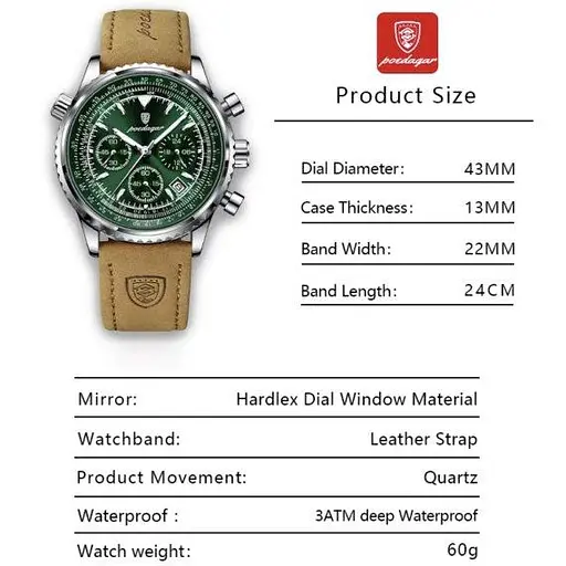 Чоловічий наручний годинник Poedagar Avalon Limited - фото 9