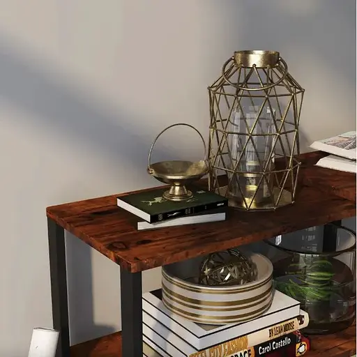 Стол L-образный Costway King вращающийся в стиле Loft - фото 5