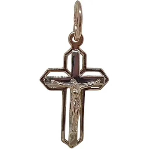 Золотий хрестик Sova jewelry house. Розп'яття Христа. 3009655112