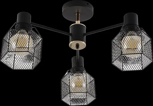 Люстра в стилі лофт V XA1506/3 BK+ FGD - фото 2
