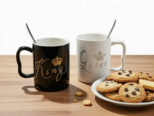 Набір кухлів порцелянових Interos King&Queen LOVE 300 мл 2 шт (445-14) - фото 2