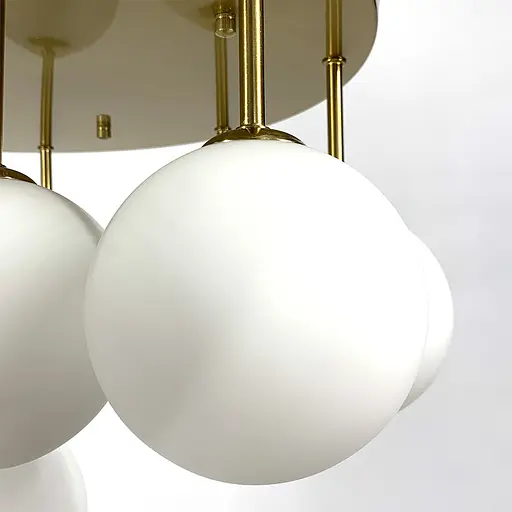 Стельова золота люстра на 11 матових плафонів | Арт. AS 122 GD | Line F - фото 5