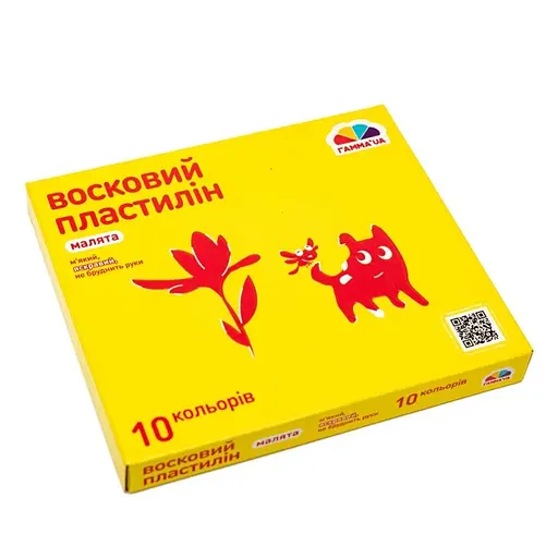 Набор для лепки пластилин "Малыши" ГАММА'UA 100304, 10 цветов - фото 1