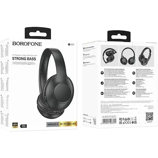 Наушники беспроводные полноразмерные Borofone BO23 черные