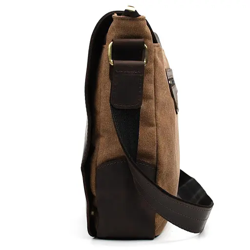 Кожаная мужская сумка через плечо TARWA 30х32х7.5 см sum0025787 - фото 4