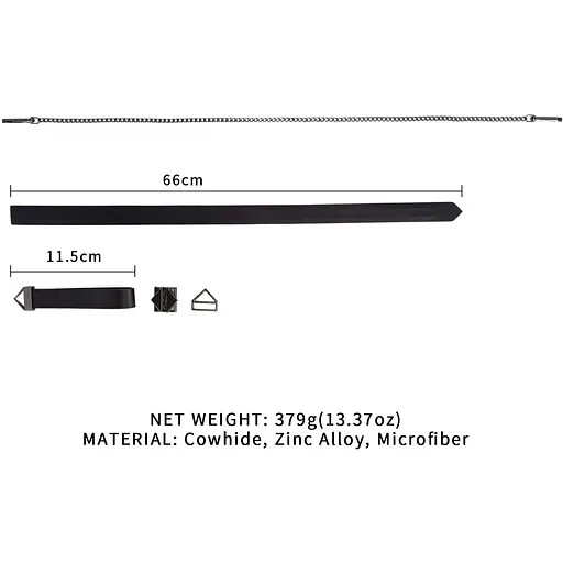 Поводок Lockink Tied Collar With Leash Set - Black - фото 2