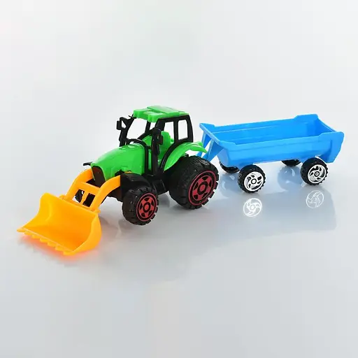 Трактор інерційний, будтехніка, з причепом, 20 см (В асортименті)