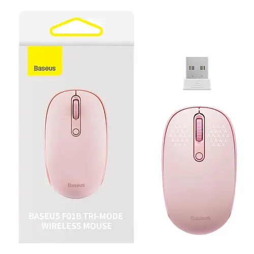 Компьютерная мышка Baseus F01B Tri-Mode Wireless Mouse Baby розовый B01055503413-00 - фото 7