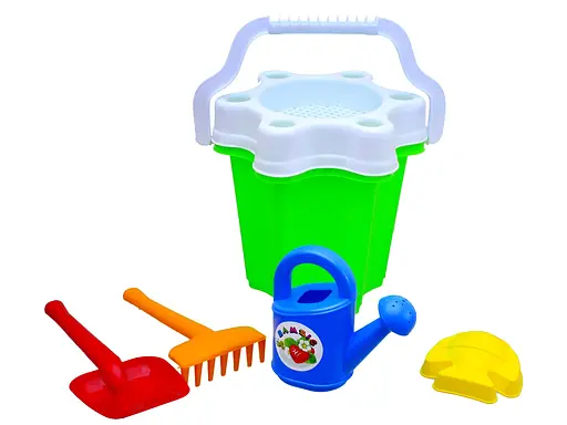Песочный набор с ведром Цветочек №3 и лейкой мал. Бамсик, 20x20 см, 012/6