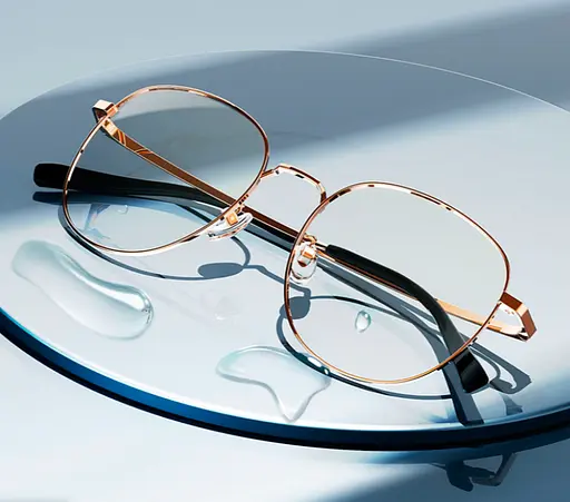 Компьютерные очки Mijia Anti-Blue Titanium Glasses (HMJ06LM) золотистые - фото 5