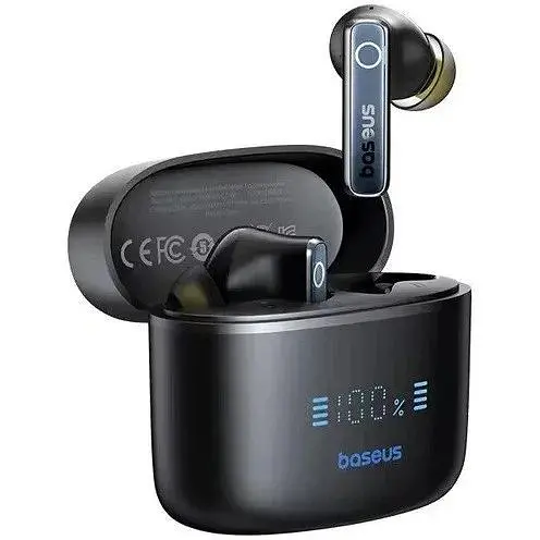 Навушники бездротові Baseus Bowie 30 з шумозаглушенням до 65 годин чорні - фото 1