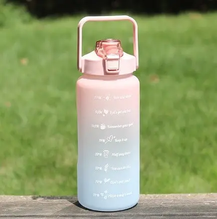 Спортивная бутылка для воды BOTTLE gym pink/navy 2 л - фото 2