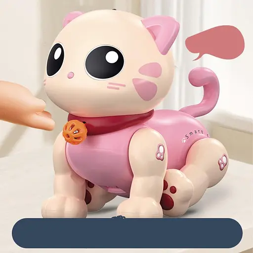 Інтерактивна іграшка Котенок-Робот SHT K31 Pink - фото 3