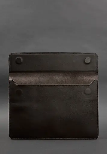 Шкіряний чохол-конверт BlankNote на магнітах для MacBook 14 Темно-коричневий - фото 3
