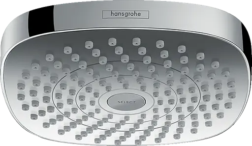 Верхний душ Hansgrohe Croma Select E 180 2jet Showerpipe EcoSmart 9 л/мин белый/хром 26528400, Хром - фото 1