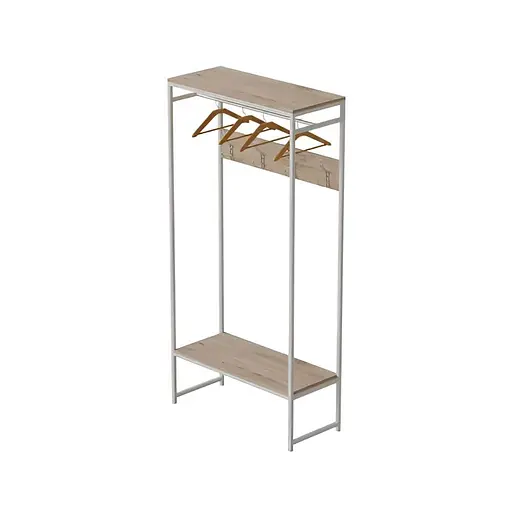 Вешалка напольная Трелис 14 180x90x38 белый ДСП Дуб Сан-Марино 16мм FRD-104350