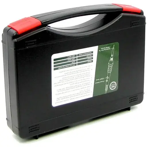 Паяльный набор WEP 947-II: паяльник 60W, рег. t 200-450 гр C, жала 900M 6 шт., инструменты и расходники в кейсе - фото 3