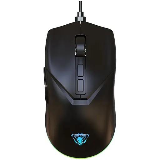 Дротова миша Jedel GM700 ігрова з RGB підсвічуванням чорний - фото 1
